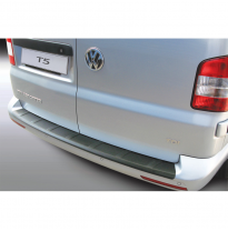 Protector Para El Paragolpes Trasero Abs  Volkswagen T5 Caravelle/Multivan 6/2012- &#039;Ribbed&#039; (for Painted Bumpers)   Color Negro
